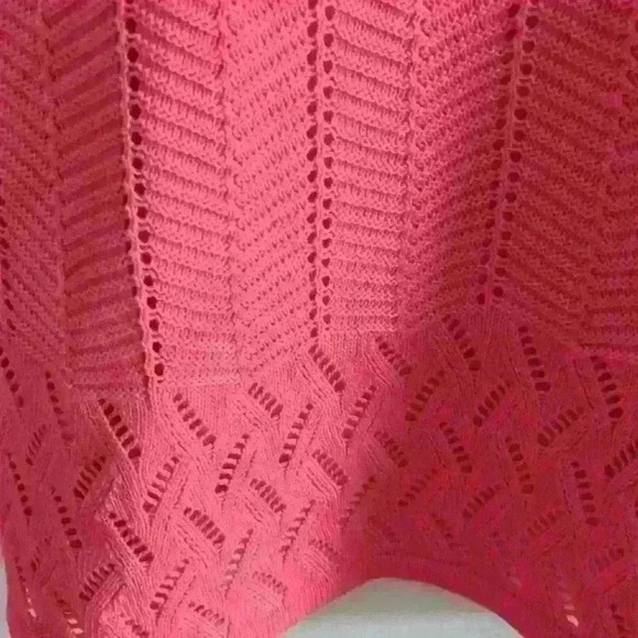 CYRUS | Women's Peachy/Orange Knitted Short Sleeved Cardigan - Picture 4 of 4